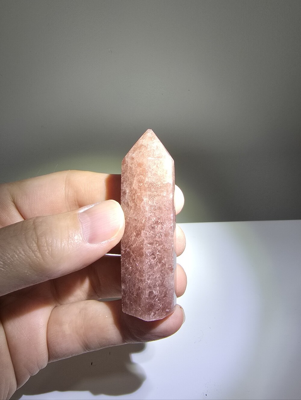 Strawberry Quartz Crystal Tower #B